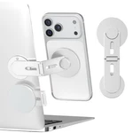 Magnetic Phone Stand For Desk Heightened & Adjustable Foldable Metal Holder. Fixed Price $29.75.