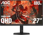 Aoc Q27G4XN 27" Gaming Monitor, 2K Qhd 2560X1440, 180HZ 1MS, Adaptive-sync. Fixed Price $205.28.