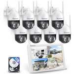 Jennov 5MP Wireless Wifi Security Camera System 10CH Nvr 10''LCD Monitor. Fixed Price $236.59.