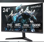 Koorui 24E6CA Curved 180HZ Gaming Monitor (sealed / Brand New). Fixed Price $129.99.