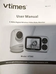 Vtimes Baby With Camera And Audio, 3.2'' Video Monitor, VT302. Fixed Price $28.00.