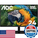 Aoc 24B2H2 Frameless Ips Monitor Fhd 1920X1080 100HZ 106 Srgb For Home And. Fixed Price $139.64.