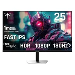 Ktc H25T7 24.5'' Gaming Monitor 1080P 180HZ Up 200HZ Ips HDR10 Adaptive Sync. Fixed Price $87.99.