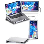 Maxfree F1 Laptop Screen Extender 14IN Fhd Monitor Dual Silver 360 Stand. Fixed Price $114.99.