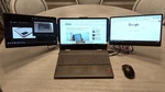 Kefeya S2 Triple Screen Extender 14" Fhd 1080P Monitor 13"-17.3". Fixed Price $194.31.