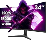 Ultrawide Gaming Monitor 3440X1440 144HZ Curved Black CR340HD Crua 34INCH Led. Fixed Price $369.99.