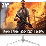 Gamepower T40 23.6 Inch Curved White Gaming Monitor 180HZ 1080P Display 0.5MS. Fixed Price $149.41.