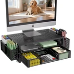 Simple Trending Desk Organizer And Accessories 2 Tier Computer Metal Monitor. Fixed Price $39.83.