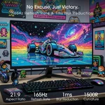Sceptre 34" Curved Gaming Monitor 3440 X 1440 180HZ Dp Hdmi Built-in. Fixed Price $388.99.