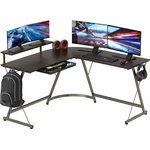 Shw 51 X Inches Vista L-shaped Desk With Monitor Stand Drawer, Espresso. Fixed Price $123.99.