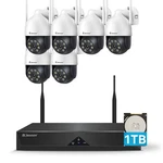Jennov Wireless 5MP Security Camera System Wifi 10CH Nvr Two-way Audio Recording. Fixed Price $258.09.