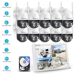 Jennov 5MP Wireless Home Security Camera System Wifi Outdoor 360 Ptz 10CH Nvr. Fixed Price $319.99.