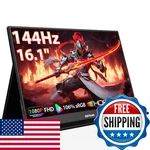 Hotyeah Portable Travel Monitor 16.1 144HZ 1080P Fhd 106 Srgb. Fixed Price $147.34.
