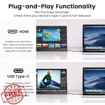 Ponkloie 14" Portable Monitor 1200P Ips Hdmi Usb-c External Screen Black. Fixed Price $81.99.