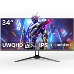 Crua CR340G-WQHD-165HZ Inch Ultrawide Gaming Monitor, Refresh Rate,. Fixed Price $167.00.