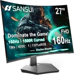 Sansui 27 Inch Curved 160HZ Gaming Monitor, 1500R Computer. Fixed Price $131.42.