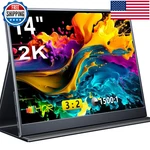 Pornitor Portable Monitor 14 Inch 32 Qhd Ips Laptop Display Dual Usb Hdmi. Fixed Price $136.54.