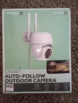 Merkury Smart Outdoor Auto-follow Camera, Hd 1080P, Wifi, Spotlight, New!. Fixed Price $40.00.