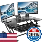 Vivo 36 Inch Height Adjustable Stand Up Desk Converter Series Quick Sit To. Fixed Price $429.86.